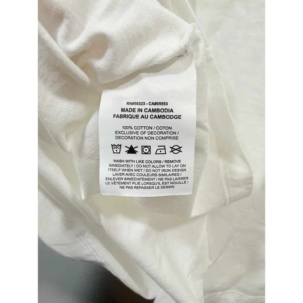 Jordan Men’s White Solid Crew Neck Short Sleeve Jumpman Logo T-Shirt 2XL